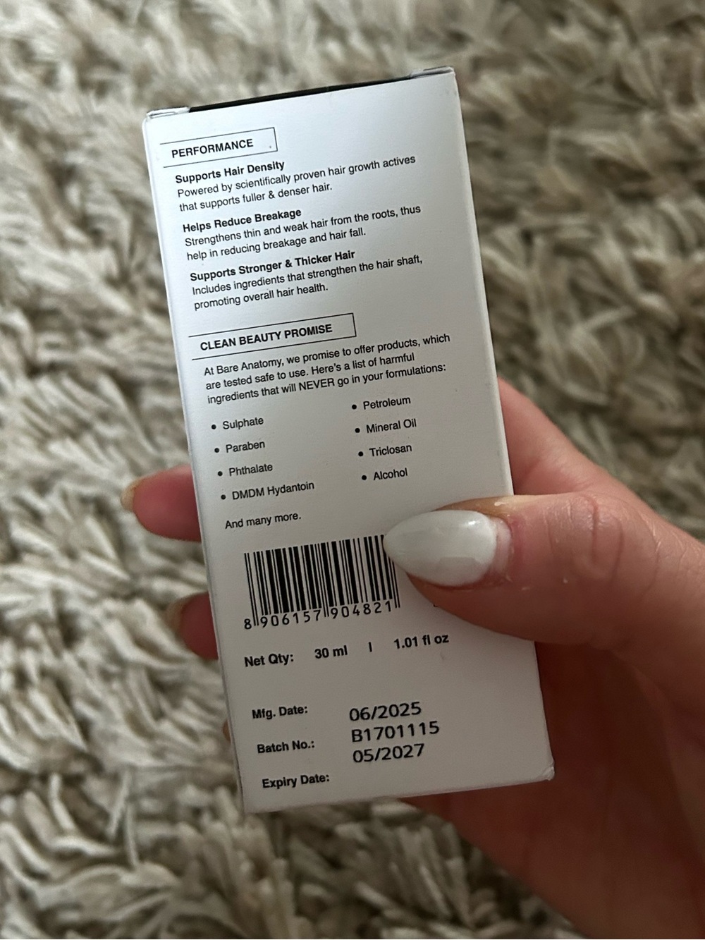 BRAND NEW Bare Anatomy Advanced Hair Growth Serum Advanced Hair Growth - Picture 7 of 9